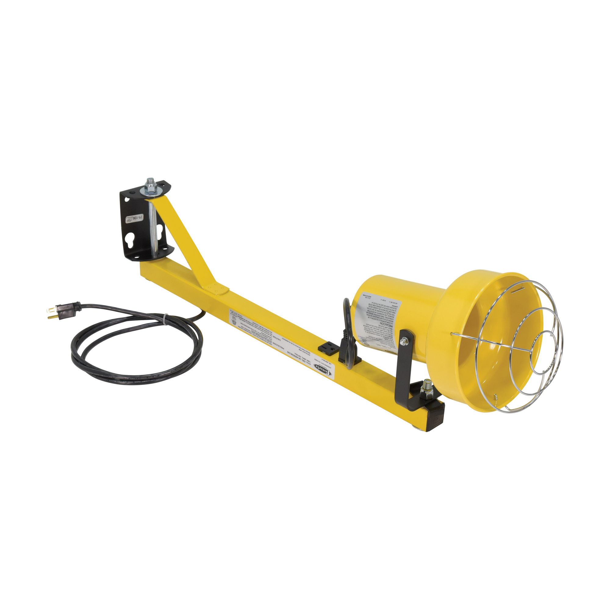 Vestil Incandescent Single Arm Load Light - 24in., 300W, ETL Listed, Model# LL-SAI-24